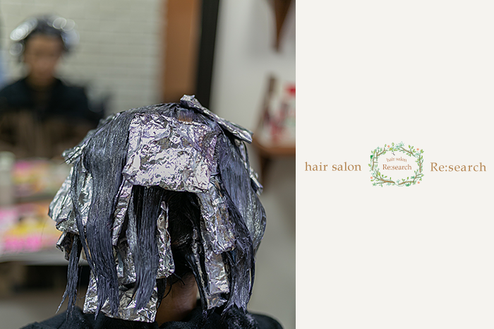 hair salon Re:search (ヘアサロン リサーチ) 施術風景